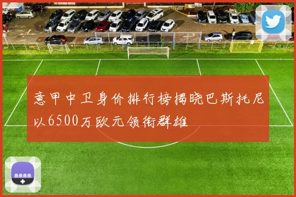 意甲中卫身价排行榜揭晓巴斯托尼以6500万欧元领衔群雄